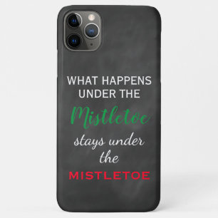 Chalkboard Mistletoe Holiday iPhone 11 Pro Max Case