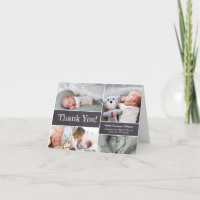 Chalkboard Modern Photos Baby Shower Thank you