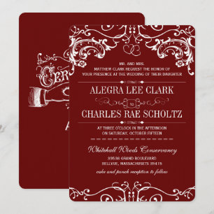 Chalkboard Modern Vintage Typography Invite