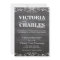 Chalkboard Modern Vintage Typography Invite