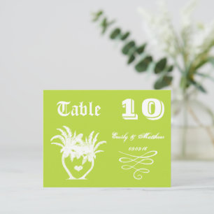 Chalkboard Modern Vintage Typography Table Number Postcard