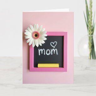 Chalkboard Mom Love Note Card