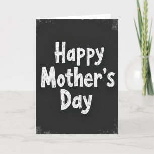 Chalkboard Mothers Day Card