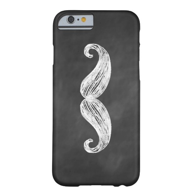 Chalkboard Moustache iPhone 6 Case (Back)