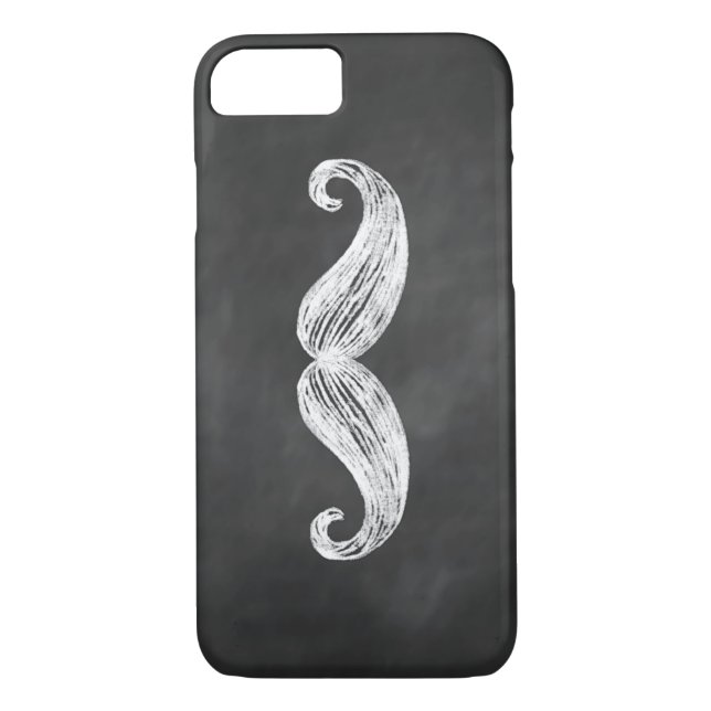 Chalkboard Moustache iPhone 7 Case (Back)