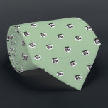 Chalkboard Mr Yellow and green Tie<br><div class="desc">Any Tie that isn't printed front and back can be customized by you to have the print on the back side too.  Just click customize more and select all and copy and then select the back side and paste.</div>