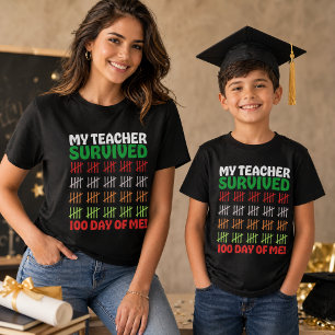 Chalkboard Multicolor 100 Days of School Kids & Te Tri-Blend Shirt