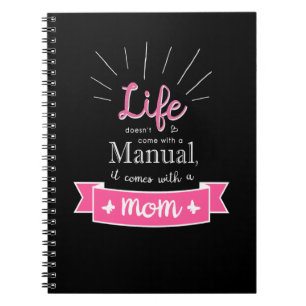 "Chalkboard" Notebook with a Quote for Mum