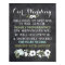 Chalkboard Open Bar Wedding Sign Floral Funny