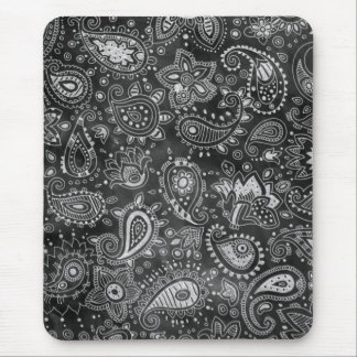 Chalkboard Paisley Mouse Mat