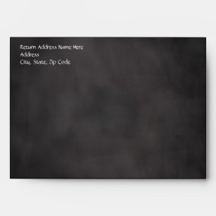 Chalkboard Palm Tree Beach Wedding Envelope