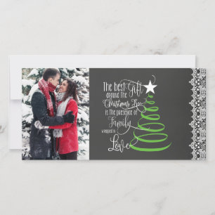 Chalkboard Photo Christmas Card