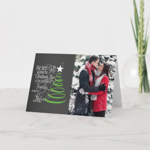 Chalkboard Photo Christmas Card