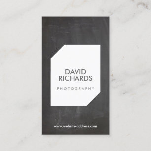 CHALKBOARD PHOTO LOGO Photographer Business Card
