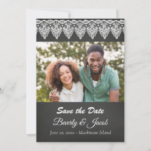 Chalkboard Photo Save the Date
