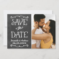 Chalkboard Photo Split Panel Wedding