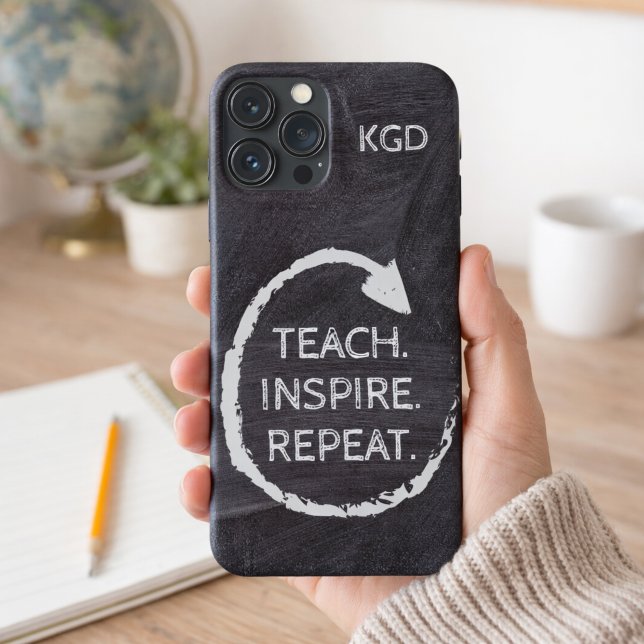 Chalkboard Phrase Monogram Case-Mate iPhone Case (Creator Uploaded)
