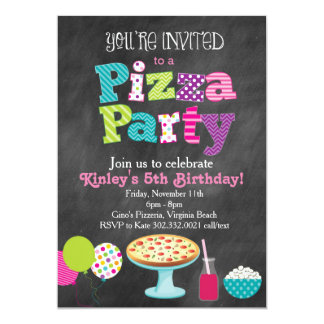 chalkboard birthday invitations