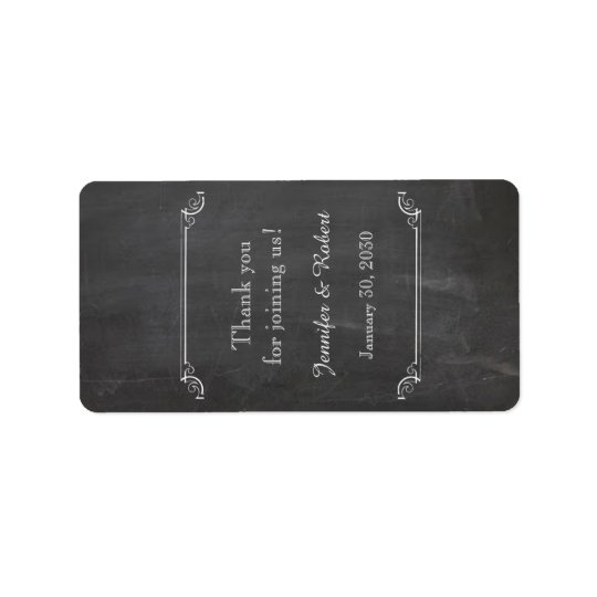 Chalkboard Posh Wedding Lip Balm Label Address Label
