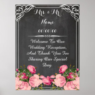 chalkboard poster ,wedding poster