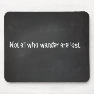 Chalkboard quotes mouse mat