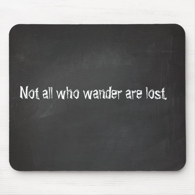 Chalkboard quotes mouse mat (Front)