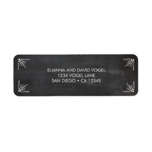 Chalkboard Return Address Label