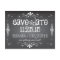 Chalkboard Save the Date Wedding Postcard