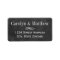 Chalkboard Scrollwork Wedding Return Address