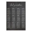 Chalkboard seating chart print. Modern wedding