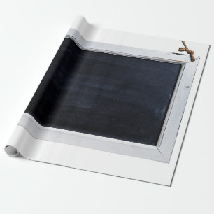 Chalkboard sign black blackboard wrapping paper