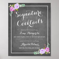 Chalkboard Signature Drink Menu | Wedding Decor