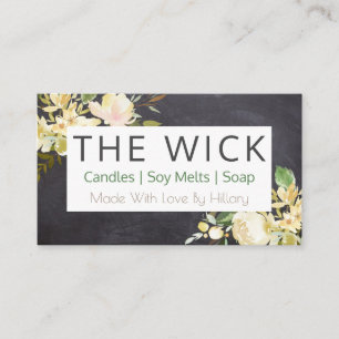 Chalkboard Soap Candle Soy Wax Melt And DIY Craft Business Card
