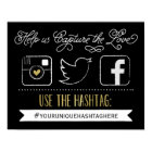 Chalkboard Social Media Hashtag | Wedding Decor