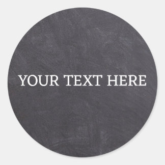 Chalkboard Spice Jar Classic Round Circle Sticker