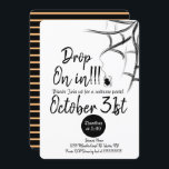 Chalkboard Spider Costume Halloween Birthday Invitation<br><div class="desc">Cool Party Invitations with illustrated chalkboard Spider Art</div>