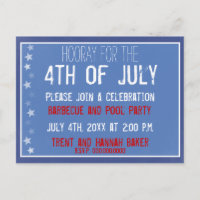 Chalkboard Star Postcard