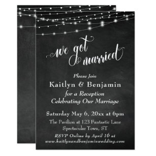 Invitation To A Wedding Reception Only 4