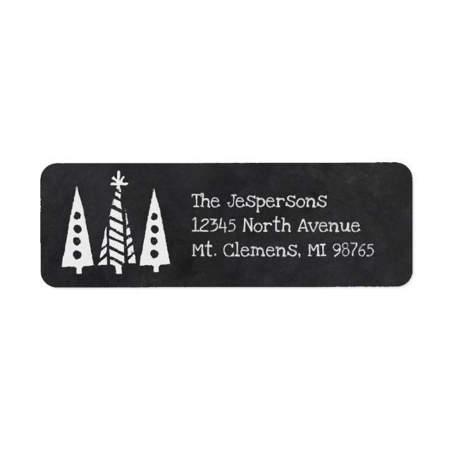 Chalkboard Style Christmas Trees (Front)