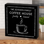 Chalkboard Style Coffee House Wooden Box Sign<br><div class="desc">Calling all coffee lovers! Add a touch of charm to your home with our black-and-white coffee house wooden box sign. Designed in a classic chalkboard style,  this eye-catching piece is perfect for kitchens,  coffee bars,  or any cosy nook where you enjoy your favourite brew.</div>