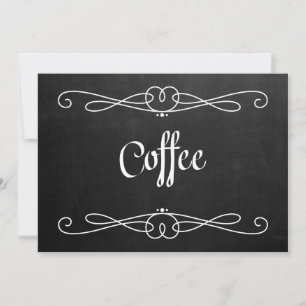 Chalkboard Style "Coffee" Wedding Sign