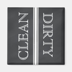Chalkboard Style Dishwasher Magnet Clean & Dirty