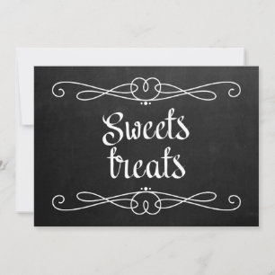 Chalkboard Style "Sweet Treats" Wedding Sign