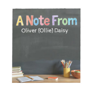 Chalkboard-Style Teacher Post-it Notes