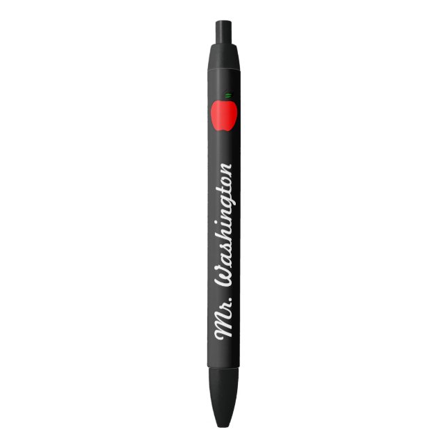 Chalkboard Teacher's Apple Pen (Front Vertical)