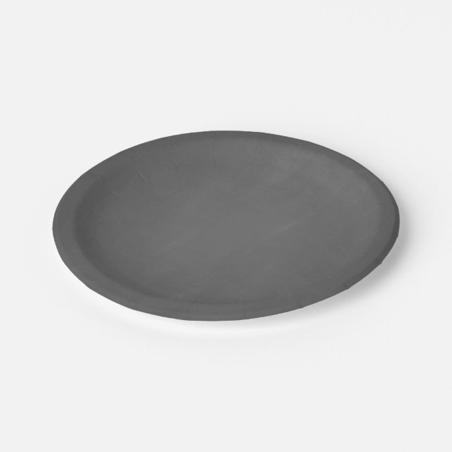 Chalkboard Template Blank Paper Plate (Angled)