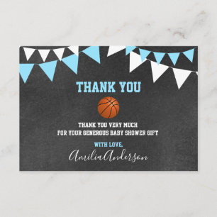 Chalkboard THANK YOU BASKETBALL BOY baby shower