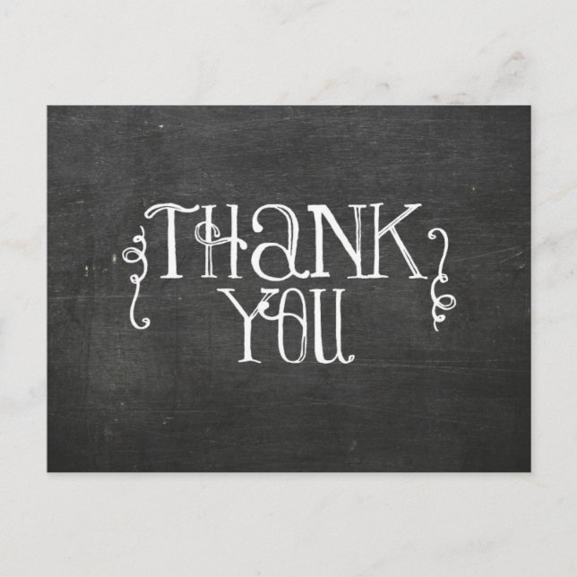 chalkboard thank you card (Front)