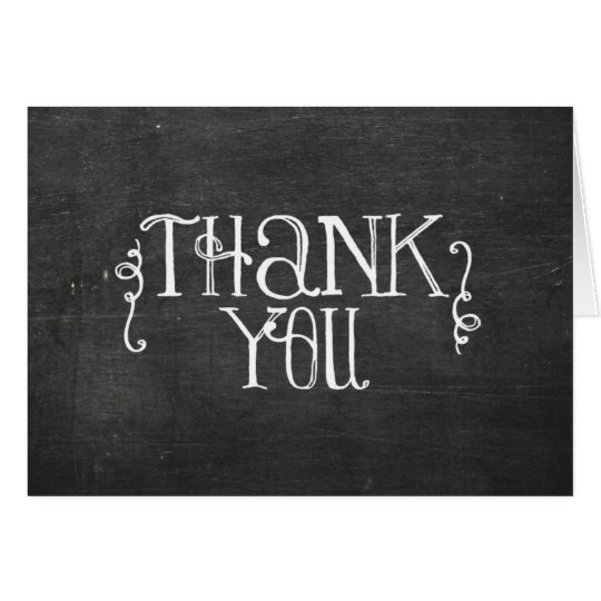 chalkboard thank you card