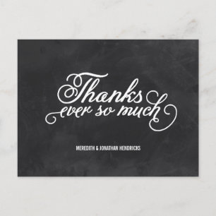 Chalkboard Thank You Postcard